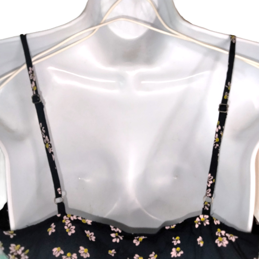 ABOUND Women's Tank Top Blouse Pink Floral Moxie Sleeveless Navy Size M NWT - Picture 3 of 8